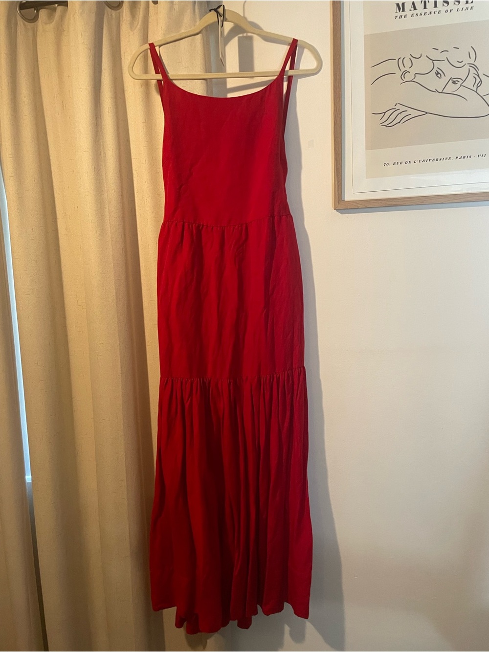 POSSE Elise Dress in Crimson - Picture 3 of 6